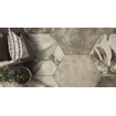Zyx Amazonia Vloer- en wandtegel met decor 32x37cm 9mm gerectificeerd R9 porcellanato Tropic Grey SW795707