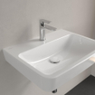 Villeroy & Boch O.novo lavabo - dessous rectifié 60x46cm - avec 1 trou de robinet ceramic+ blanc SW448444