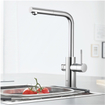 GROHE Blue Home Robinet de cuisine - bec L duo extractible - chrome SW236967