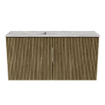 Mondiaz JOYA-DLUX Meuble de salle de bains 80cm - couleur Dusk - Vasque FAYE position Gauche Sans trou de robinet couleur Glace SW1423153