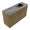 Mondiaz JOYA-DLUX 70cm meuble de toilette - couleur Dusk - Lavabo FAYE position Droite 1 trou de robinet couleur Sombra. SW1426128