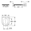 GROHE Essence Closetzitting - soft close - quickrelease - alpine wit SW1077374