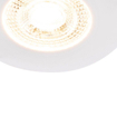 QAZQA Ulo spot encastrable - 8,2x8,2 cm - LED incluse - 3 niveaux de variation - IP65 - rond - blanc mat SW1187205