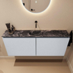 MONDIAZ TURE-DLUX Meuble toilette - 120cm - Clay - EDEN - vasque Lava - position centrale - sans trou de robinet SW1103741