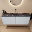 MONDIAZ TURE-DLUX Meuble WC 120 cm Clay. Lavabo EDEN Lava position milieu. Sans trou de robinet. SW1103741