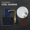 GROHE Essence New afbouwdeel voor inbouw badkraan met omstel brushed cool sunrise 24058GN1 SW296698