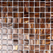 La Mosaic Factory Amsterdam carreau mosaïque - 32,2x32,2cm - carrelage mural et de sol - Carré - Verre Marron brillant SW62138