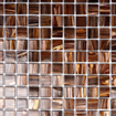 The Mosaic Factory Amsterdam mozaïektegel - 32.2x32.2cm - wand en vloertegel - Vierkant - Glas Brown glans SW62138