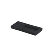 INK Pitch wastafel - 100x45x9cm - 1 wasbak rechts - 1 kraangat - drain keramiek Lauren black mat SW693326