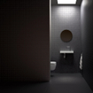Clou Mini Wash Me fontein 45x19cm kraangat rechts Keramiek Wit SW9288