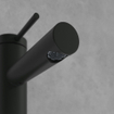 Villeroy & Boch Loop & Friends ensemble de robinet à une poignée avec bonde de vidage à tirette - noir mat SW974128
