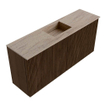Mondiaz JOYA-DLUX 90cm meuble de salle de bains - couleur Walnut - Vasque FAYE position Milieu 1 trou de robinet couleur Saba. SW1424649
