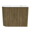 Mondiaz JOYA 51.6cm toiletmeubel - ronding links kleur Dusk - Wastafel FAYE positie Rechts 1 kraangat kleur Talc. SW1421607