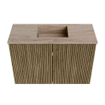 Mondiaz JOYA-DLUX 60cm toiletmeubel - kleur Dusk - Wastafel FAYE positie Midden 1 kraangat kleur Saba. SW1426044