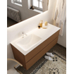 Mondiaz VICA ensemble de meuble de salle de bain - 120cm - meuble sous-vasque reposant - 2 tiroirs - lavabo cloud gauche - 1 trou de robinet - version XL 60cm de haut SW1089721