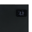 Eurom Alutherm Chauffage électrique 40x42.9cm - IP24 - 400watt - wifi - sol/mural - horizontal - métal noir mat SW999838