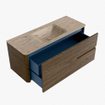 Mondiaz CIRO-DLUX Badkamermeubelset - 120x45x50cm - Solid surface wastafel Arena - 1 wasbak Midden - zonder kraangaten - 2 lades - Dusk SW1533094