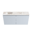 MONDIAZ TURE-DLUX Meuble WC 100cm Clay. EDEN lavabo Frappe position gauche. Sans trou de robinet. SW1102694