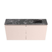 MONDIAZ TURE-DLUX Meuble WC 100cm Rosee. Lavabo EDEN Lava position droite. Avec 1 trou de robinet. SW1103993