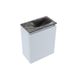 MONDIAZ TURE-DLUX Meuble WC 40 cm Clay. Lavabo EDEN Lava position droite. Sans trou de robinet. SW1103751