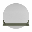 Mondiaz SPOT Miroir de salle de bains - rond 60cm - tablette miroir - couleur Army SW1235485