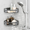 Umbra Flex panier de douche - 30x19x9cm - montage d'angle - auto-adhésif - ABS Noir SW928297