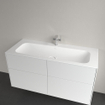 Villeroy & Boch Finion Lavabo à poser sur meuble - 1200 x 500 x 160 mm - Blanc Alpin CeramicPlus - avec trop-plein dissimulé - non poli SW106538