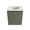 MONDIAZ TURE-DLUX Meuble toilette - 40cm - Army - EDEN - vasque Ostra - position centrale - sans trou de robinet SW1104715