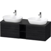 Duravit D-neo Meuble sous vasque 140x55x45.9cm 2 tiroirs Chêne (noir) mat SW641173