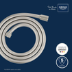 GROHE Silverflex Doucheslang - 175cm - glad - supersteel SW73272