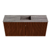Mondiaz JOYA-DLUX 90cm meuble de toilette - couleur Ruby - Vasque FAYE position Milieu Sans trou de robinet couleur Oza. SW1425521