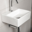 Wiesbaden Leto ensemble lavabo complet avec robinetterie incluant bonde et siphon SW17763