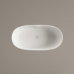 Fugaflow Eccelente Arredo Vrijstaand Bad - 145x71x60cm - solid surface - mat wit SW1212626