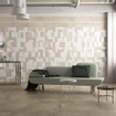 ÉCHANTILLON Herberia Ceramiche Carrelage de sol et mural Timeless Ecru Rectifié Look industriel Mat Taupe SW736504