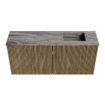 Mondiaz JOYA-DLUX 90cm meuble de toilette - couleur Dusk - Vasque FAYE position Droite 1 trou de robinet couleur Sombra. SW1426139