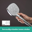 Hansgrohe Croma Select E handdouche Multi 1/2 xØ11cm met soft rain intense rain en massagestraal wit/chroom 0605326