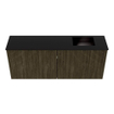 Mondiaz JOYA 100cm toiletmeubel - kleur Shadow - Wastafel FAYE positie Rechts 1 kraangat kleur Urban. SW1421492