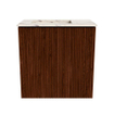 Mondiaz JOYA-DLUX 40cm toiletmeubel - kleur Ruby - Wastafel FAYE positie Links Zonder kraangat kleur Nata. SW1425411