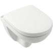 Villeroy & Boch O.novo Combi Pack avec Compact WC suspendu à fond creux DirectFlush 36x49cm avec abattant softclose et quick release blanc SW68876