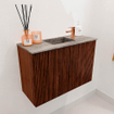 Mondiaz JOYA-DLUX 60cm toiletmeubel - kleur Ruby - Wastafel FAYE positie Midden 1 kraangat kleur Oza. SW1425497