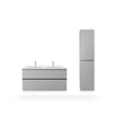 Duravit Me by starck Double vasque - 130x49cm - sans trou de robinet - avec trop-plein - blanc SW527379