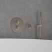 Villeroy & Boch Antao Mitigeur encastré avec robinet d'arrêt 2 voies - Nickel brossé mat (inox) SW974256