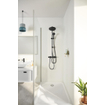 GROHE Vitalio Start QuickFix 250 Flex Regendoucheset - 25cm - hoofddouche - 2 straalsoorten - ronde handdouche - 2 straalsoorten - met omstelkraan - mat zwart SW1126462