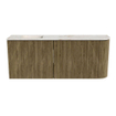Mondiaz JOYA-DLUX 101.6cm toiletmeubel - ronding rechts kleur Dusk - Wastafel FAYE positie Links 1 kraangat kleur Frappe. SW1423106