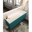 Mondiaz VICA ensemble de meuble de salle de bain - 150cm - meuble sous-vasque smag - 4 tiroirs - lavabo cloud droite - sans trou de robinet XL version 60cm haut SW1090048