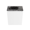 MONDIAZ TURE-DLUX Meuble de toilettes 40 cm Talc. EDEN lavabo Lava position gauche. Avec 1 trou de robinet. SW1103589