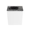 MONDIAZ TURE-DLUX Meuble toilette - 40cm - Talc - EDEN - vasque Lava - position gauche - 1 trou de robinet SW1103589