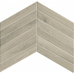 Fap Ceramiche Fapnest carrelage mural et de sol - 7.5x45cm - 9mm - Rectangulaire - Aspect bois - Argent Chevron Mat SW536610
