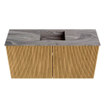 Mondiaz JOYA-DLUX 80cm meuble de salle de bains - couleur Oak - Vasque FAYE position Milieu 1 trou de robinet couleur Sombra. SW1424234