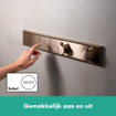 Hansgrohe Rainselect thermostaat inbouw voor 3 functies brushed bronze SW918013